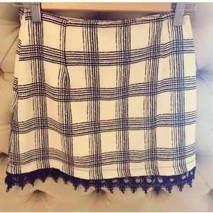 Nastygal plaid skirt small